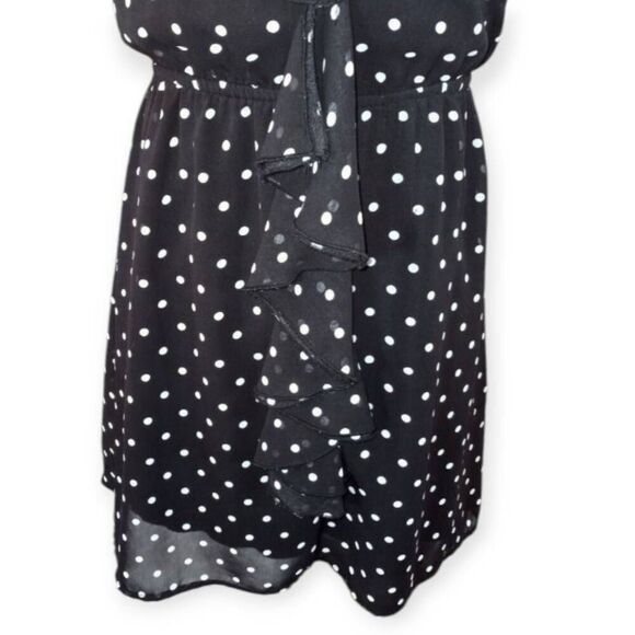 EYELASH COUTURE BLACK & WHITE POLKA-DOT DRESS SZ.XS EUC. - Picture 3 of 6